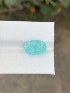 GFCO Certified 4.63 Carat Natural Loose Paraiba Tourmaline Oval Shape Gemstone