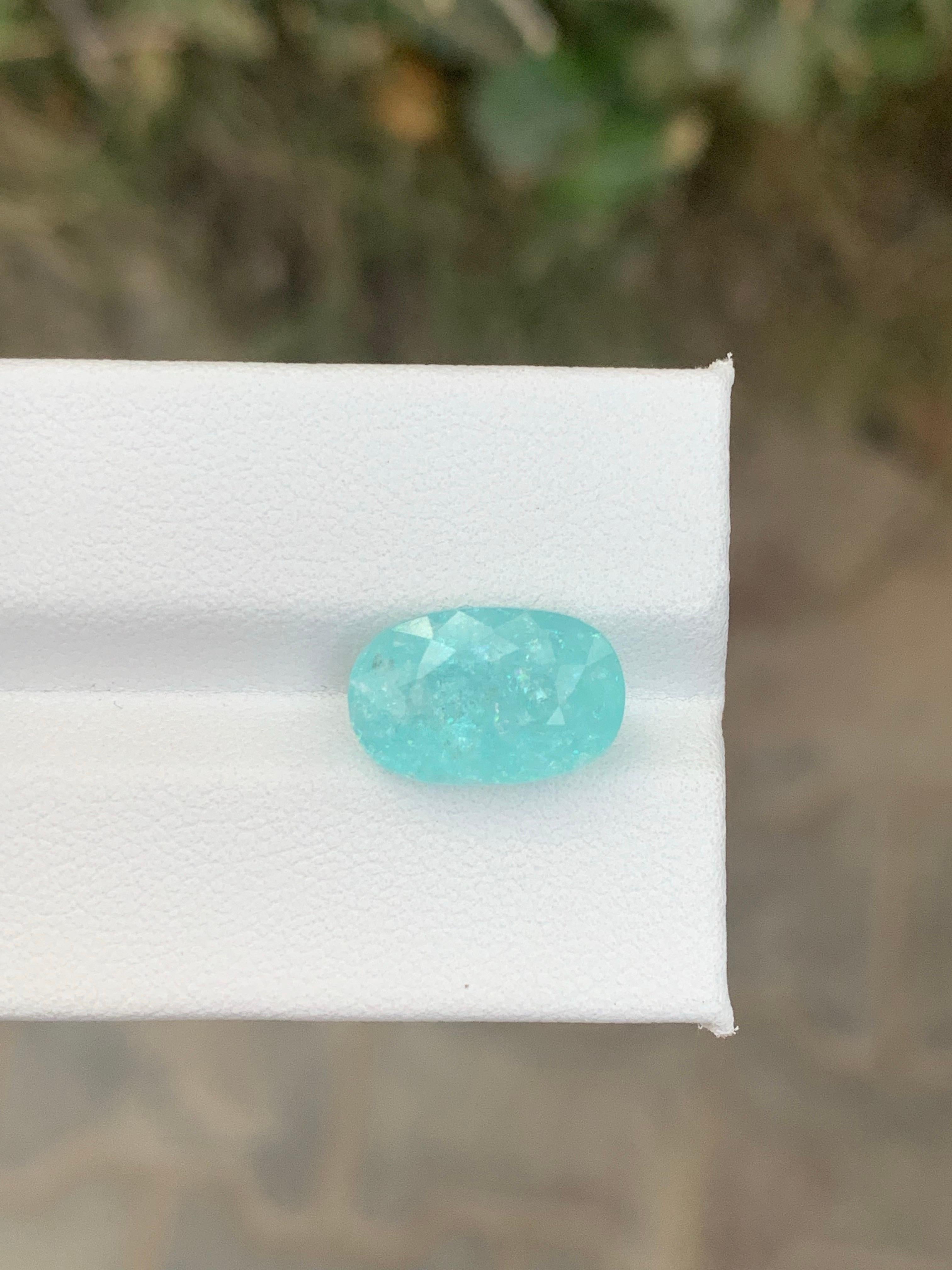 GFCO-zertifiziert 4.63 Karat natürliche lose Paraiba Turmalin Oval Form Edelstein (Arts and Crafts) im Angebot