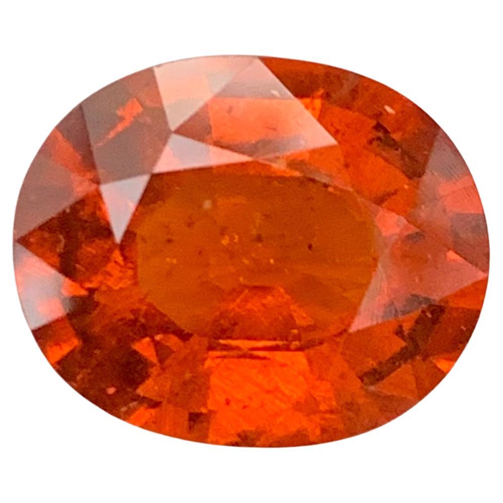 GFCO Certified 4.80 Carat Natural Loose Fanta Spessartite Garnet From Tanzania (Grenat Fanta Spessartite en vrac de Tanzanie)