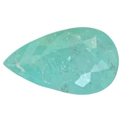 Gemma naturale sfusa a forma di pera di tormalina Paraiba certificata GFCO da 6,17 carati