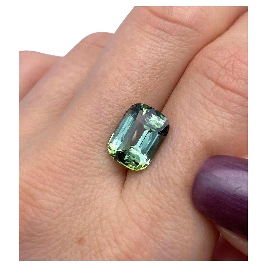 GFCO Certified 6.29ct Natural Tourmaline gemstone, Cushion cut, Congo