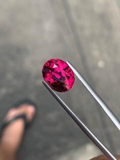 GFCO Certified 7.19 Carat Natural Rhodolite Garnet Loose Tanzanian’s Gemstone