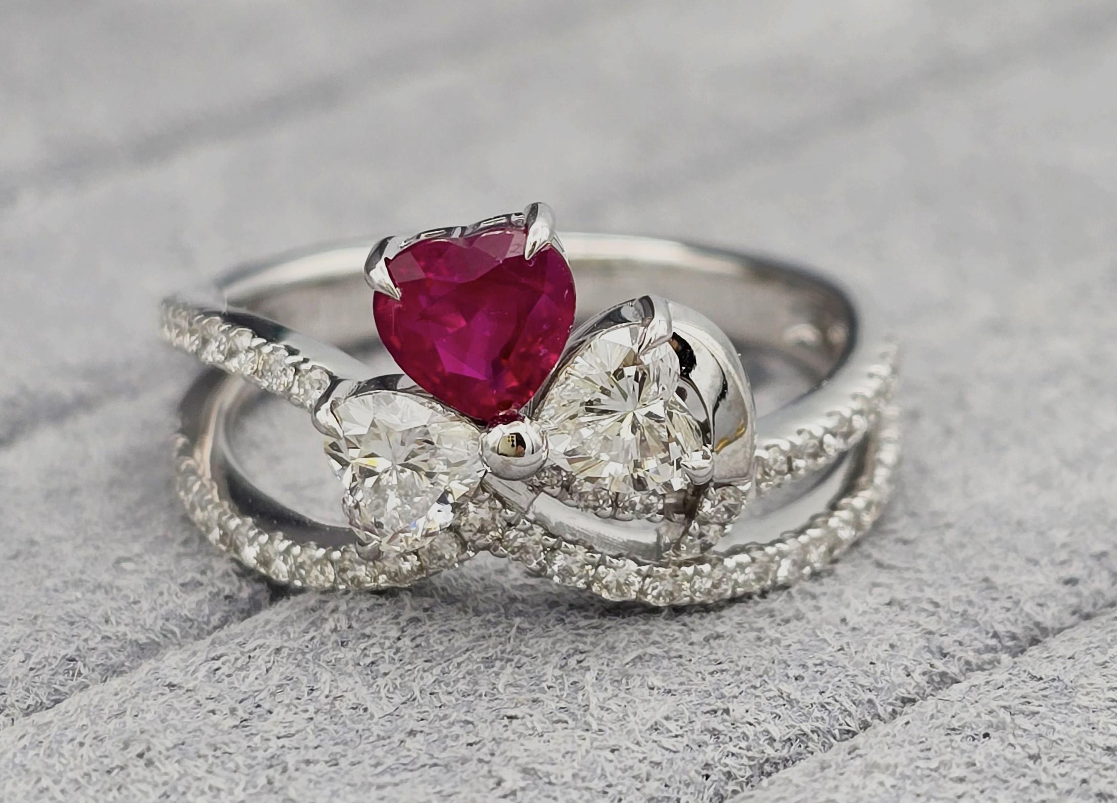 GFCO Certified Burma Ruby Ring For Sale 5