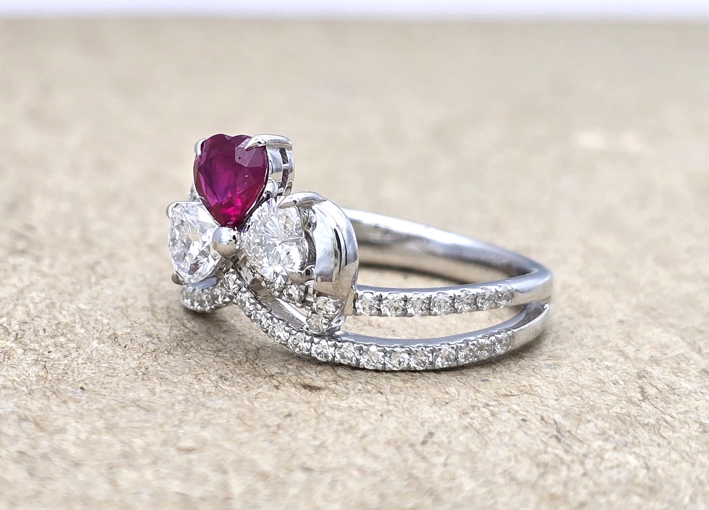 Women's or Men's GFCO Certified Burma Ruby Ring For Sale