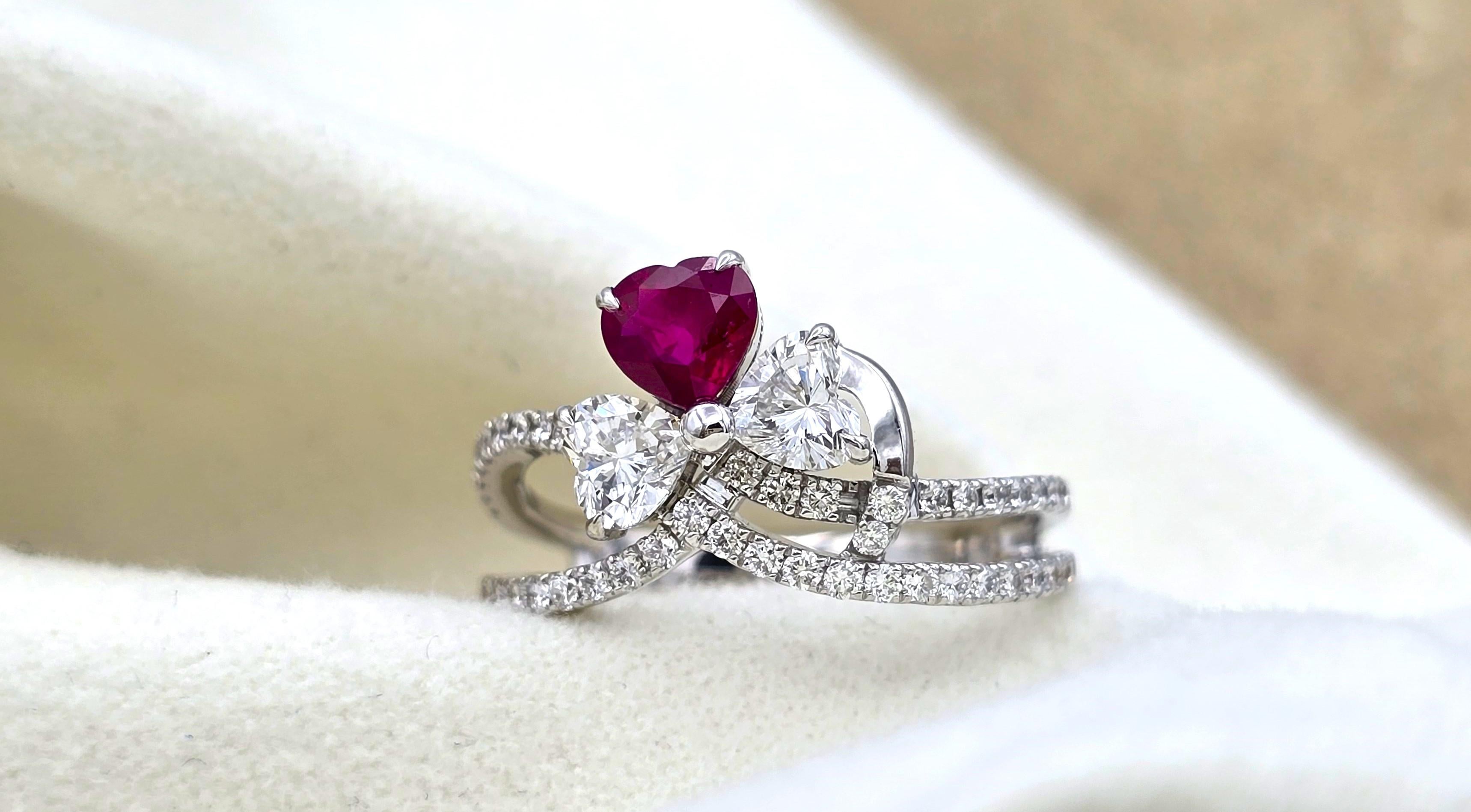 GFCO Certified Burma Ruby Ring For Sale 1