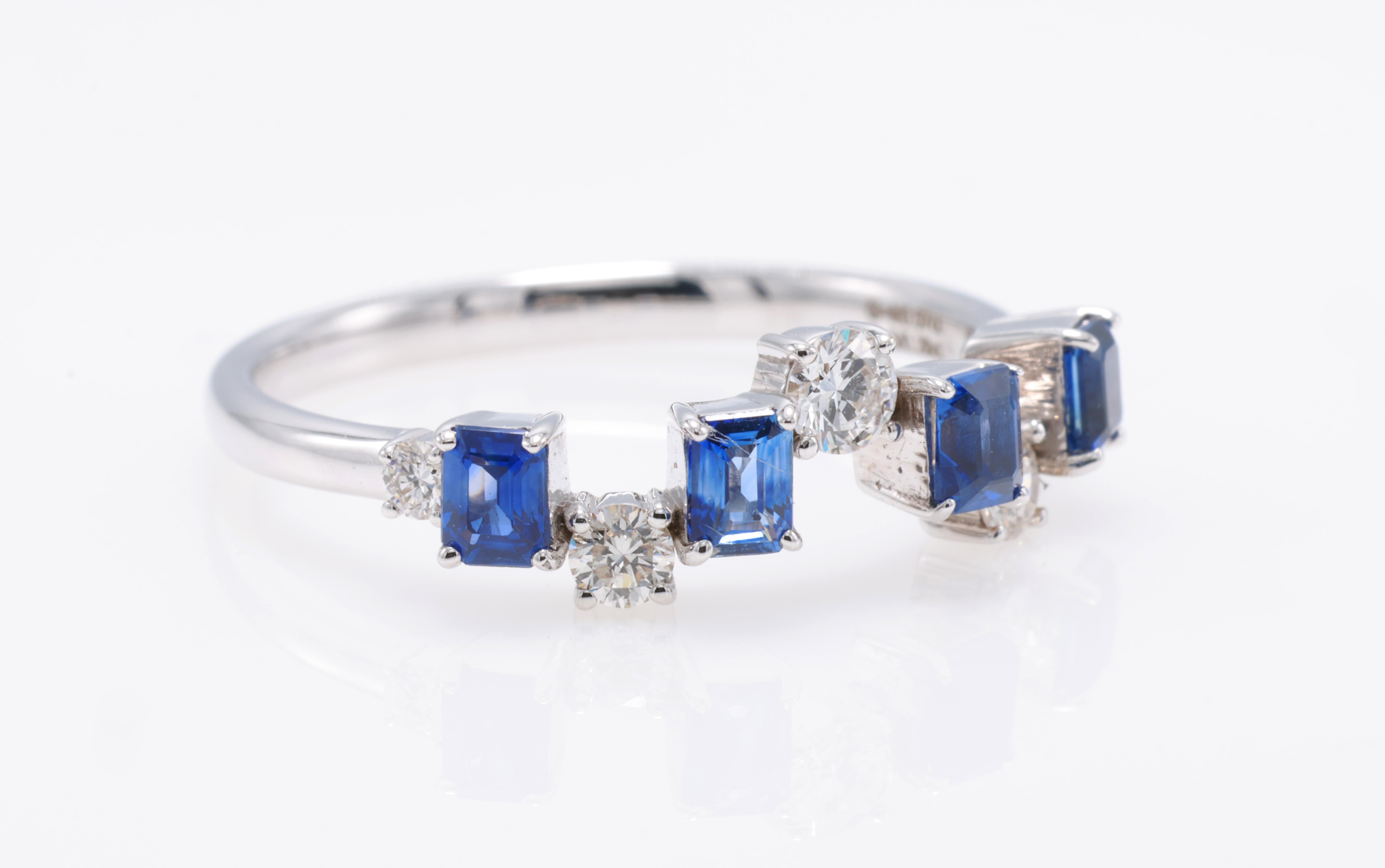 Anello con zaffiro di Ceylon certificato GFCO in vendita 9