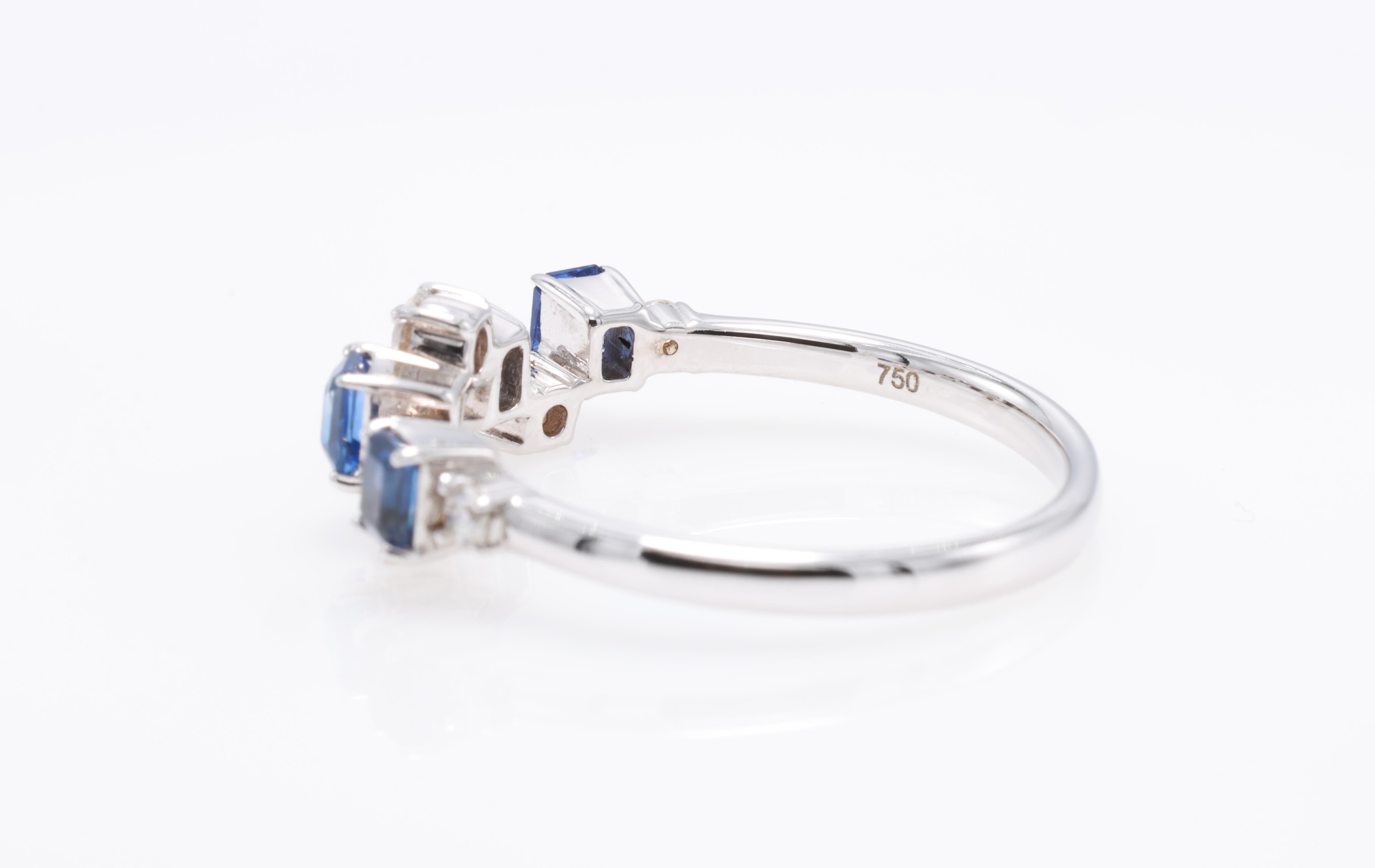 Anello con zaffiro di Ceylon certificato GFCO in vendita 11