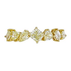 GFCO Certified Fancy Yellow VVS-VS Clarity Diamond Ring