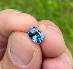 GFCO Certified Natural 2.09Ct. Blue Cobalt Spinel gemstone, Oval cut