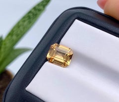 GFCO certified Natural 2.92ct Hessonite Garnet gemstone, Octagon cut. Tanzania.