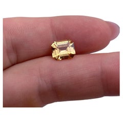 GFCO certified Natural 2.92ct Hessonite Garnet gemstone, Octagon cut. Tanzania.