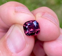 GFCO-zertifizierter natürlicher violetter Spinell-Edelstein, 3,57 Karat, Kissenform, Sri Lanka