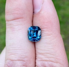GFCO-zertifiziert Natürlich 3,77 Ct. Blauer Spinell Edelstein, Cushion , Herkunft Tansania