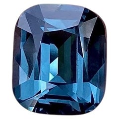 Certifié GFCO « Nature », 7.06 ct. Spinelle bleu cobalt, taille « coussin », Tanzanie