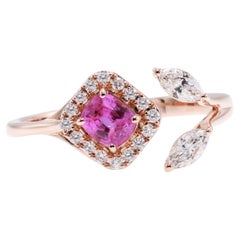 GFCO Certified Pink Sapphire Ring