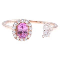 GFCO Certified Pink Sapphire Ring