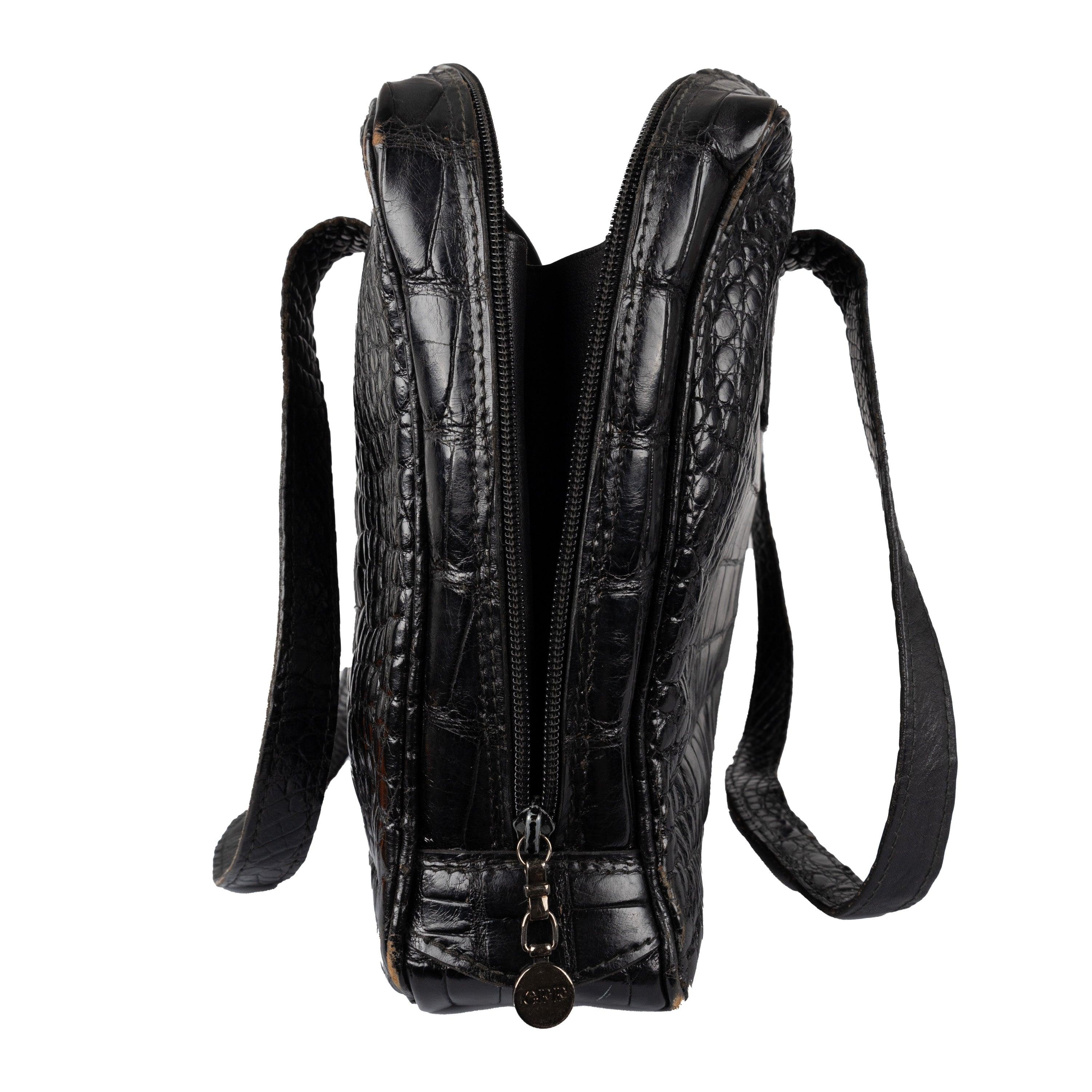 Women's GFF Croc-embossed Shoulder Bag - '90s For Sale