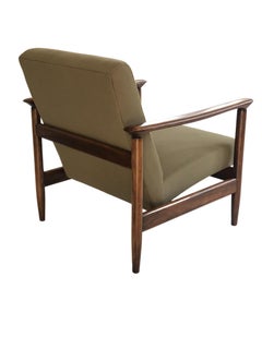 GFM-142 Lounge Chair in Olive by Edmund Homa for GFM, 1960s