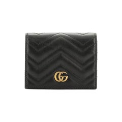 GG Marmont Card Case Matelasse Leather