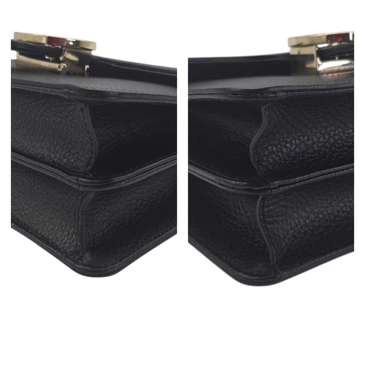 Gucci Dollar Calfskin Interlocking G Small Shoulder Bag For Sale 5