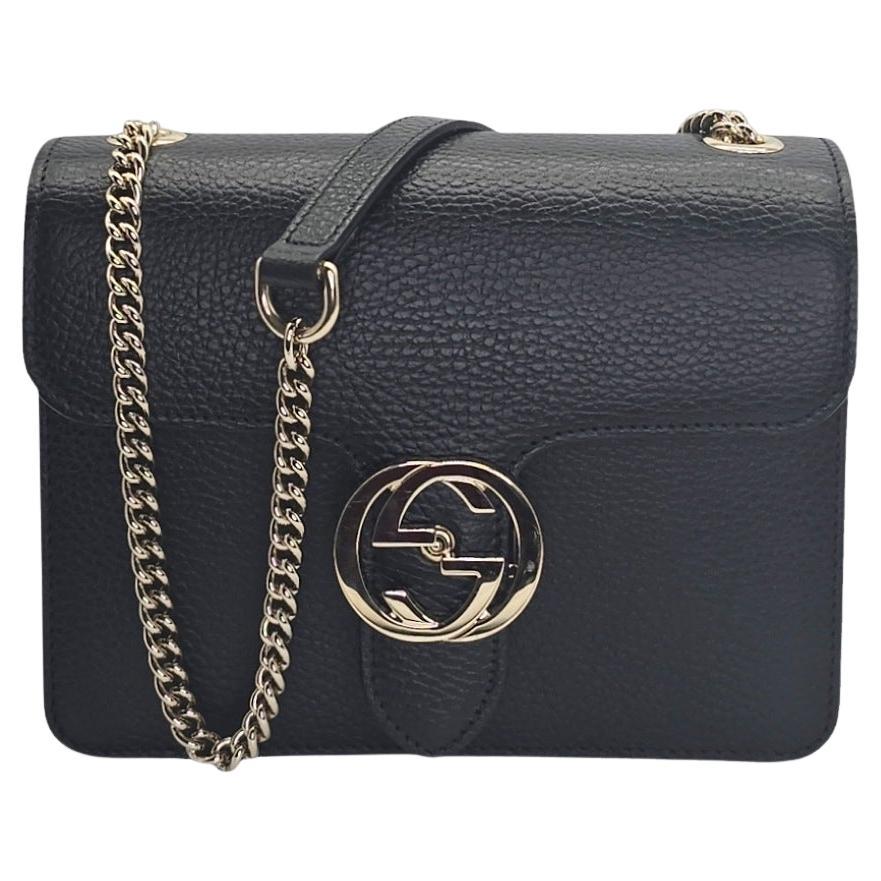 Gucci Dollar Calfskin Interlocking G Small Shoulder Bag For Sale