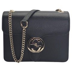 Gucci Dollar Calfskin Interlocking G Small Shoulder Bag