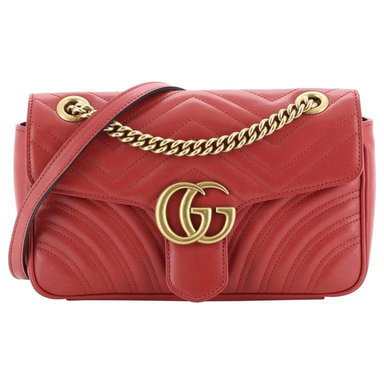 GG Marmont Flap Bag Matelasse Leather Small at 1stDibs | gucci mini ...