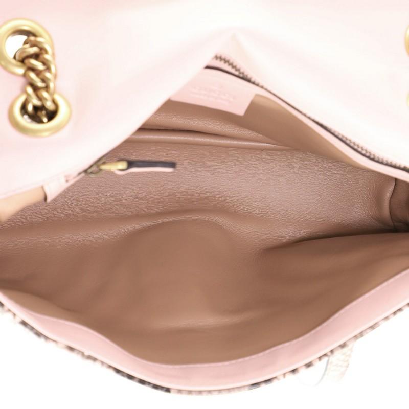 Women's or Men's GG Marmont Flap Bag Matelasse Python Small