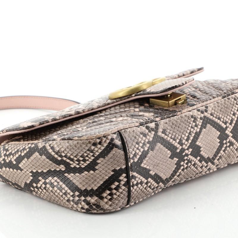 GG Marmont Flap Bag Matelasse Python Small 1