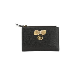 GG Marmont Zip Bifold Wallet Embellished Leather
