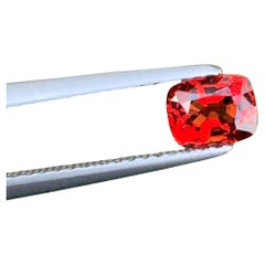 GGI Certified 0.76 Carats Loose Red Spinel from Burma, Faceted Burmese Spinel