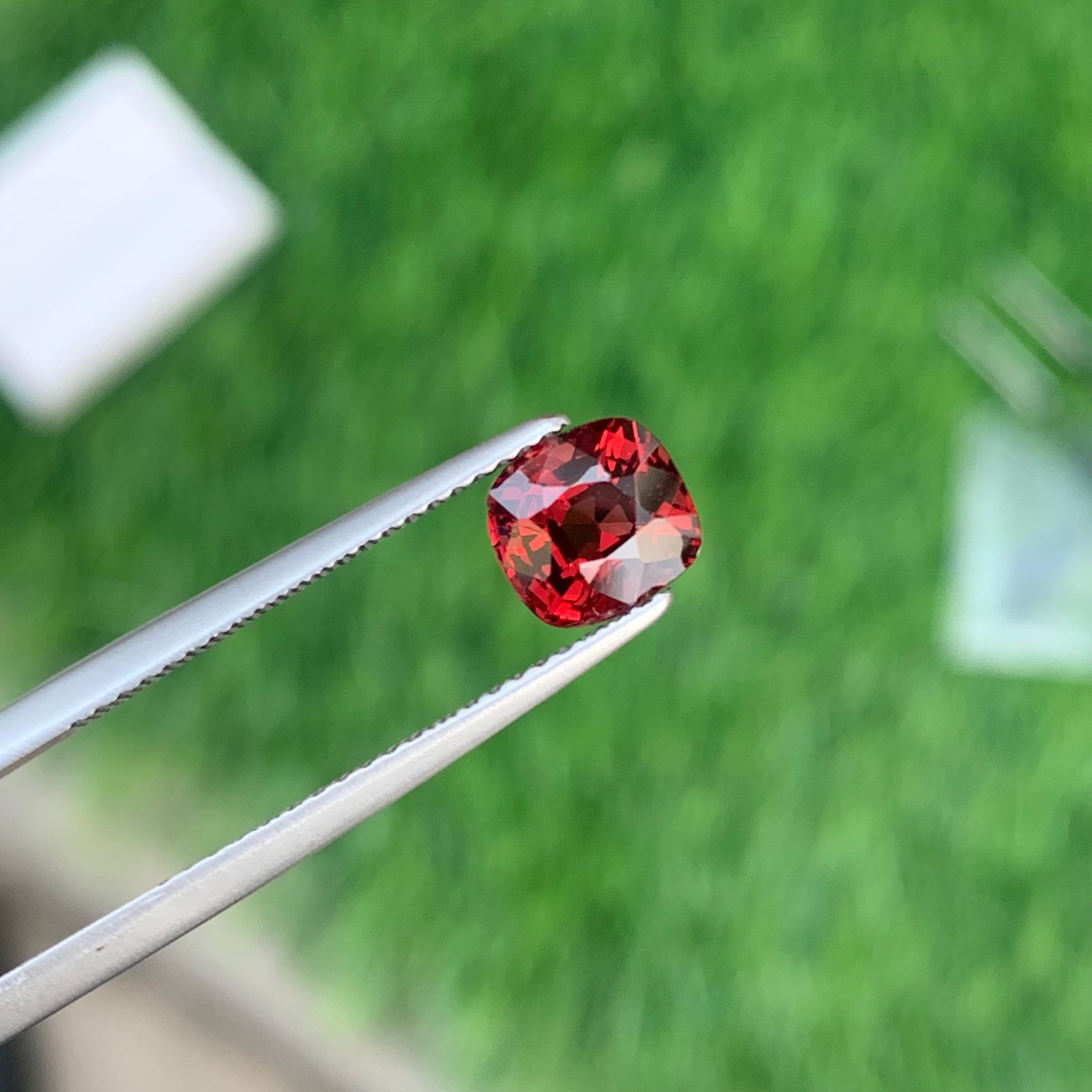 GGI Certified 1.05 Carat Faceted Red Spinel From Myanmar, Loose Burmese Spinel For Sale 5