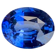 GGI Certified 3.03 Carat Loose Blue Sapphire Oval Cut Natural Sri Lankan Gem
