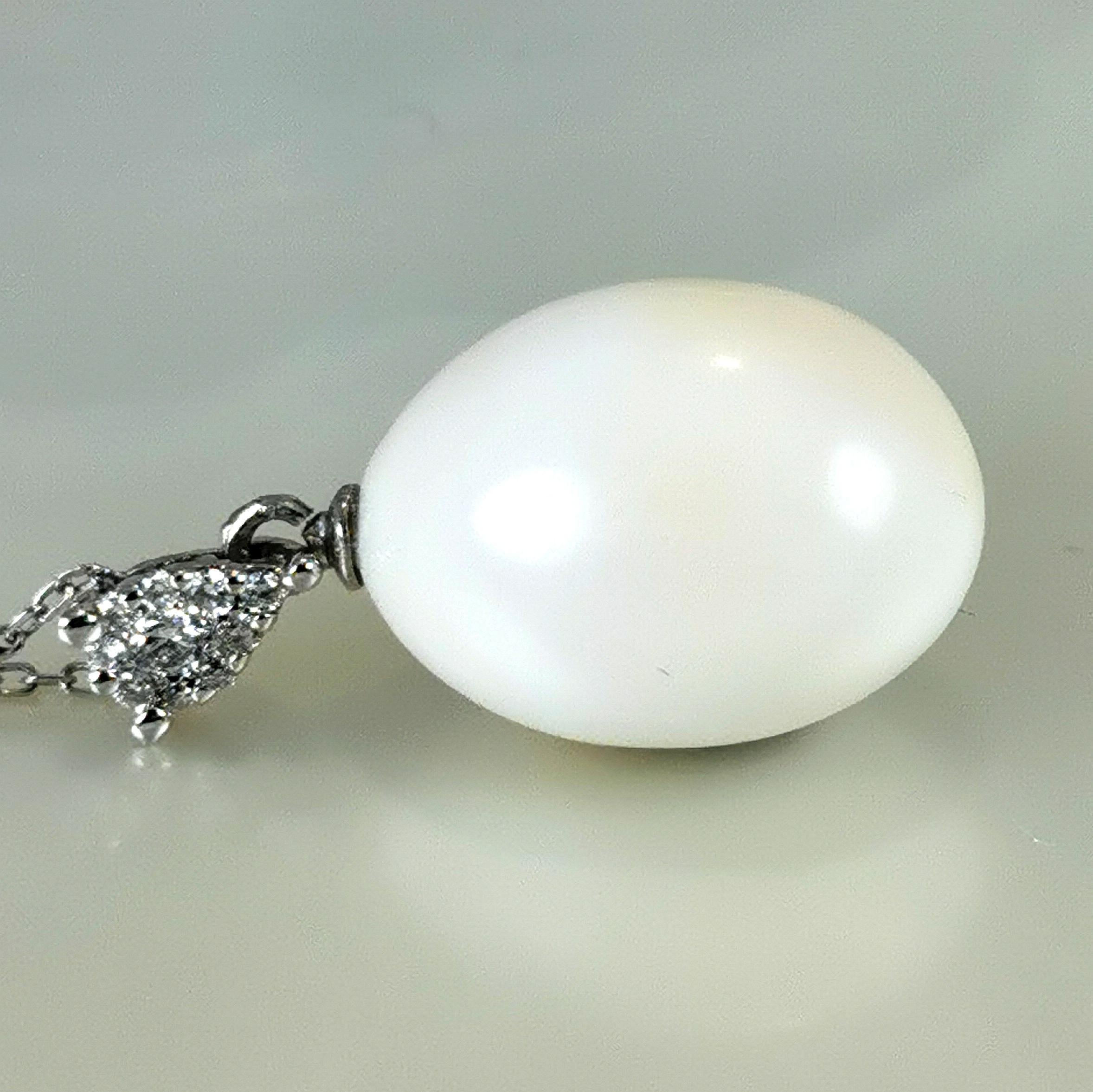 Collier de perles naturelles Cassis certifiées GGTL de 12,66 carats et de diamants en vente 5