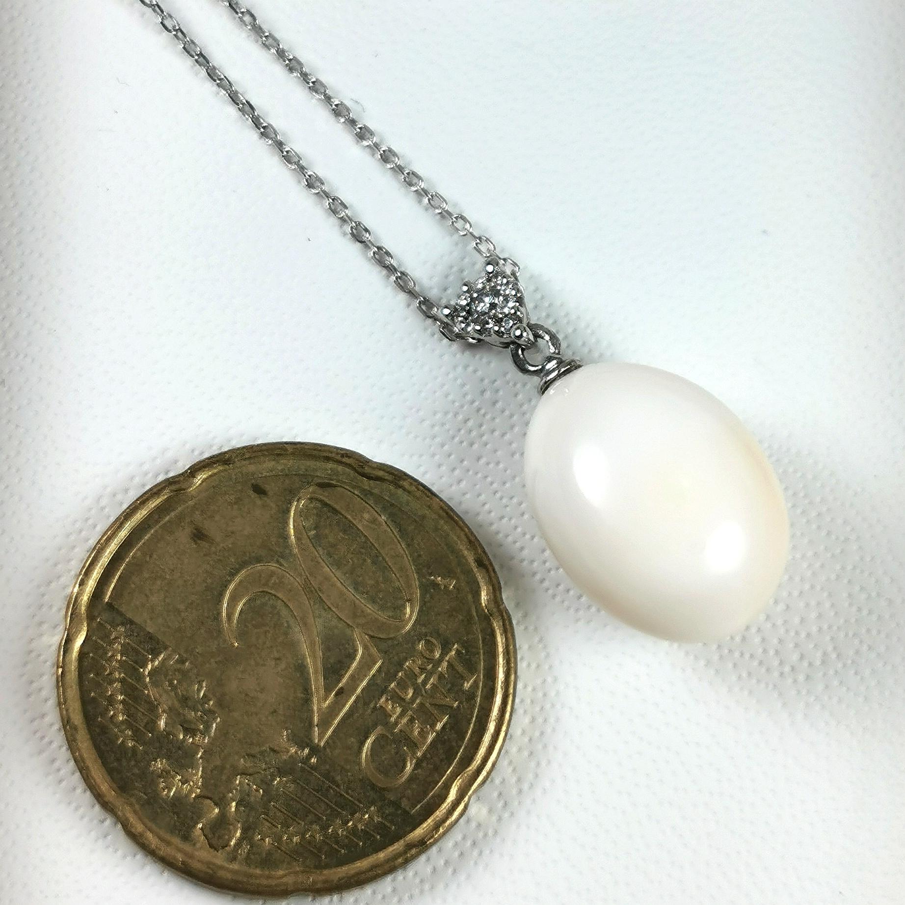 Collier de perles naturelles Cassis certifiées GGTL de 12,66 carats et de diamants en vente 6
