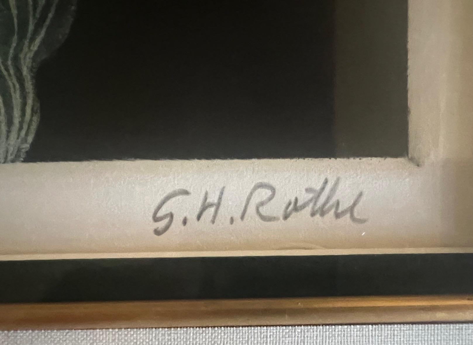 Signé Mezzotint par G.H. Rothe, intitulé Calalily en vente 9