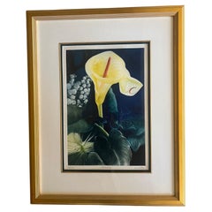 Signé Mezzotint par G.H. Rothe, intitulé Calalily