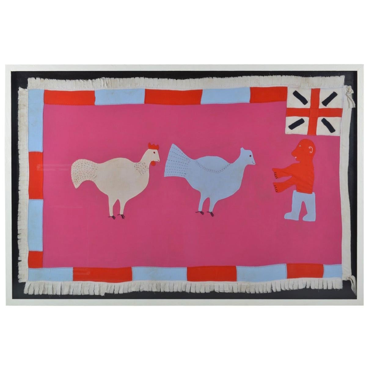 Ghanaian Fante Flag Southern Ghana, circa 20th Century For Sale