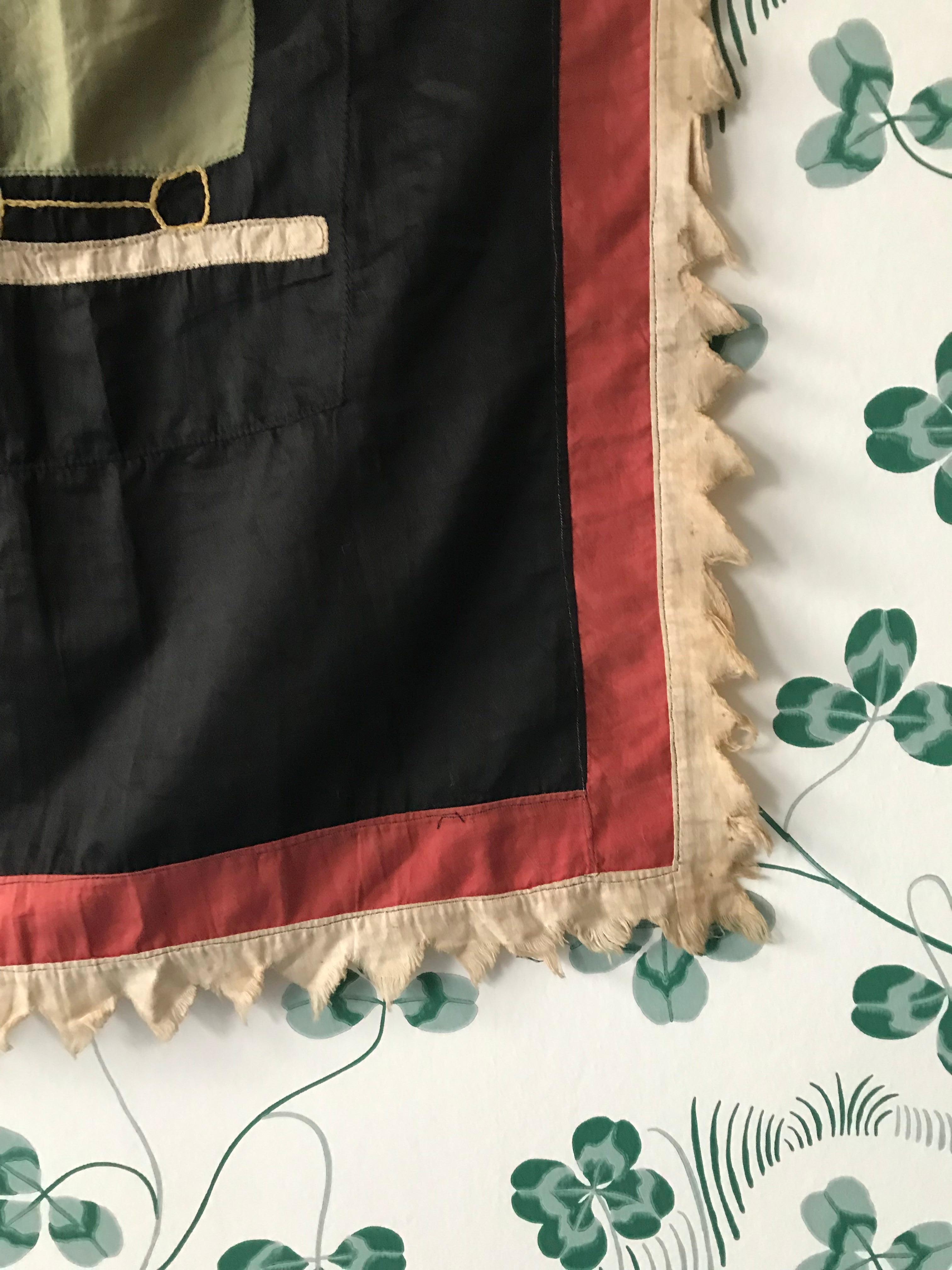 Appliqué Ghanese Fante Asafo Flag, 1930-1950s