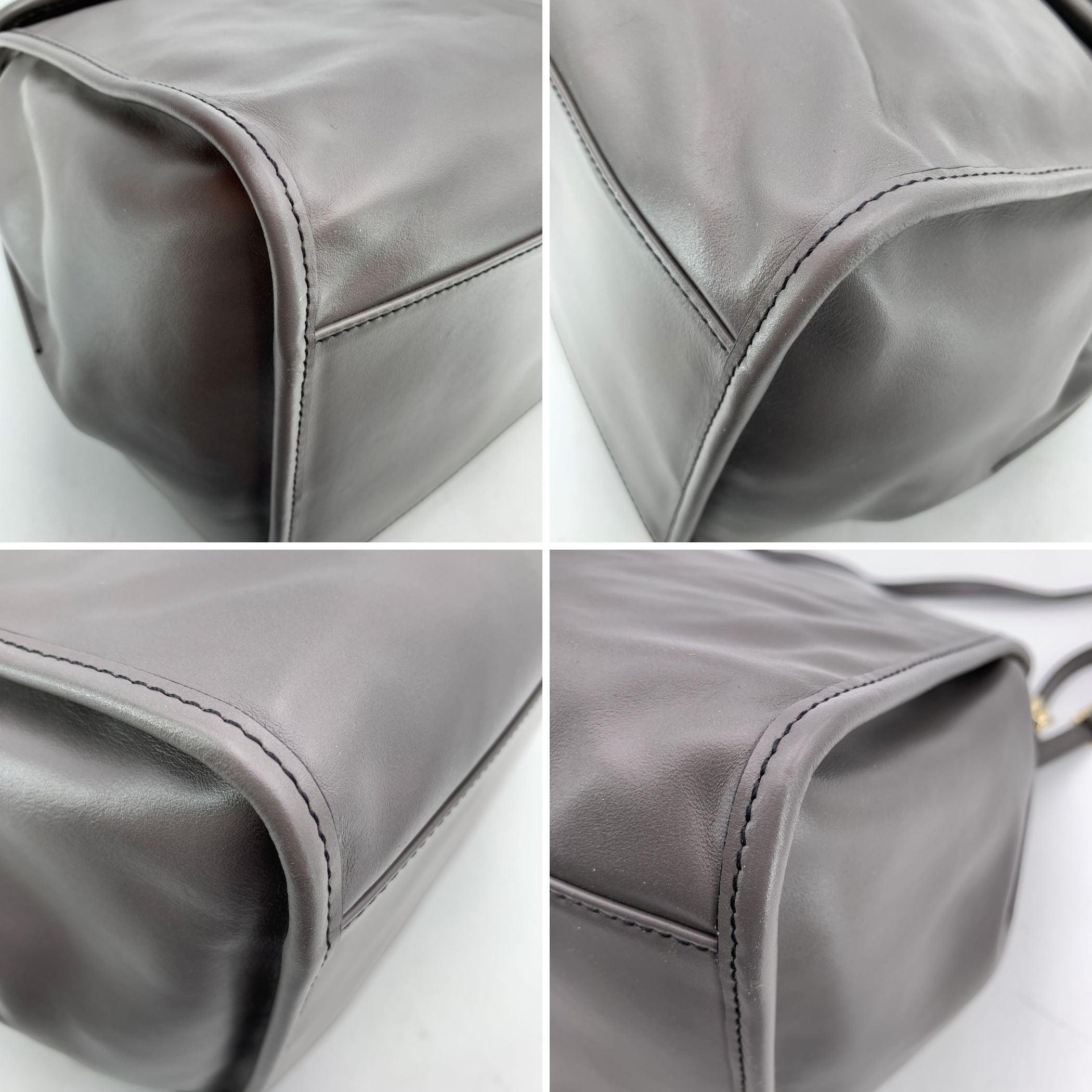 Gherardini 130th Anniversary Grey Borsa a cartella grande in pelle con tracolla In condizioni ottime a Rome, Rome
