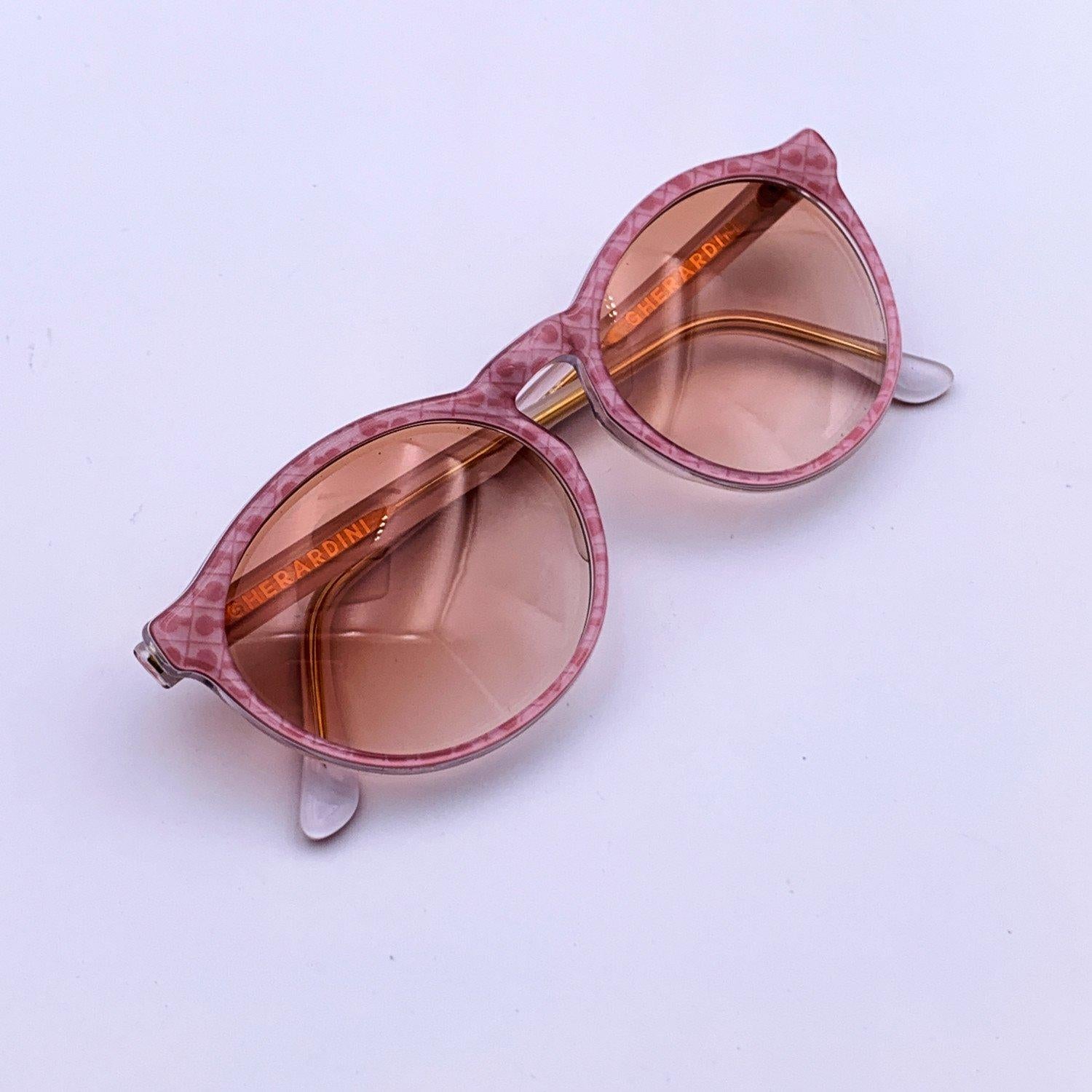 Gherardini Vintage Mint Apricot Pink Logo Sunglasses G/2 56/11 140 mm 1