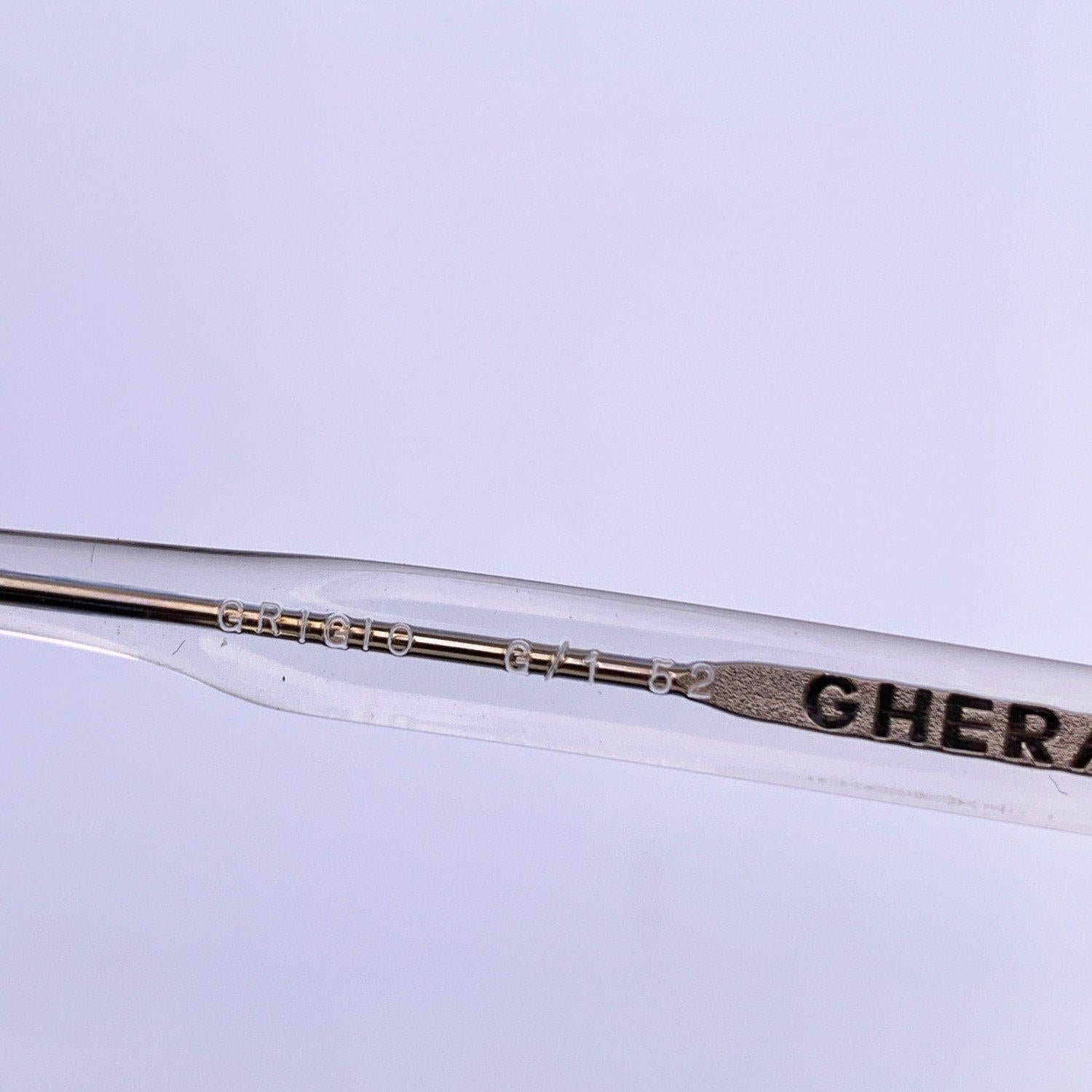 Gherardini Vintage Mint Grigio Grey Logo Sunglasses G/1 52/11 140 mm For Sale 2