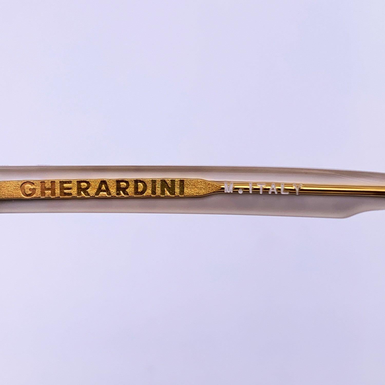 Gherardini Vintage Mint Oro Logo Sunglasses G/17 58/11 140 mm In Excellent Condition In Rome, Rome