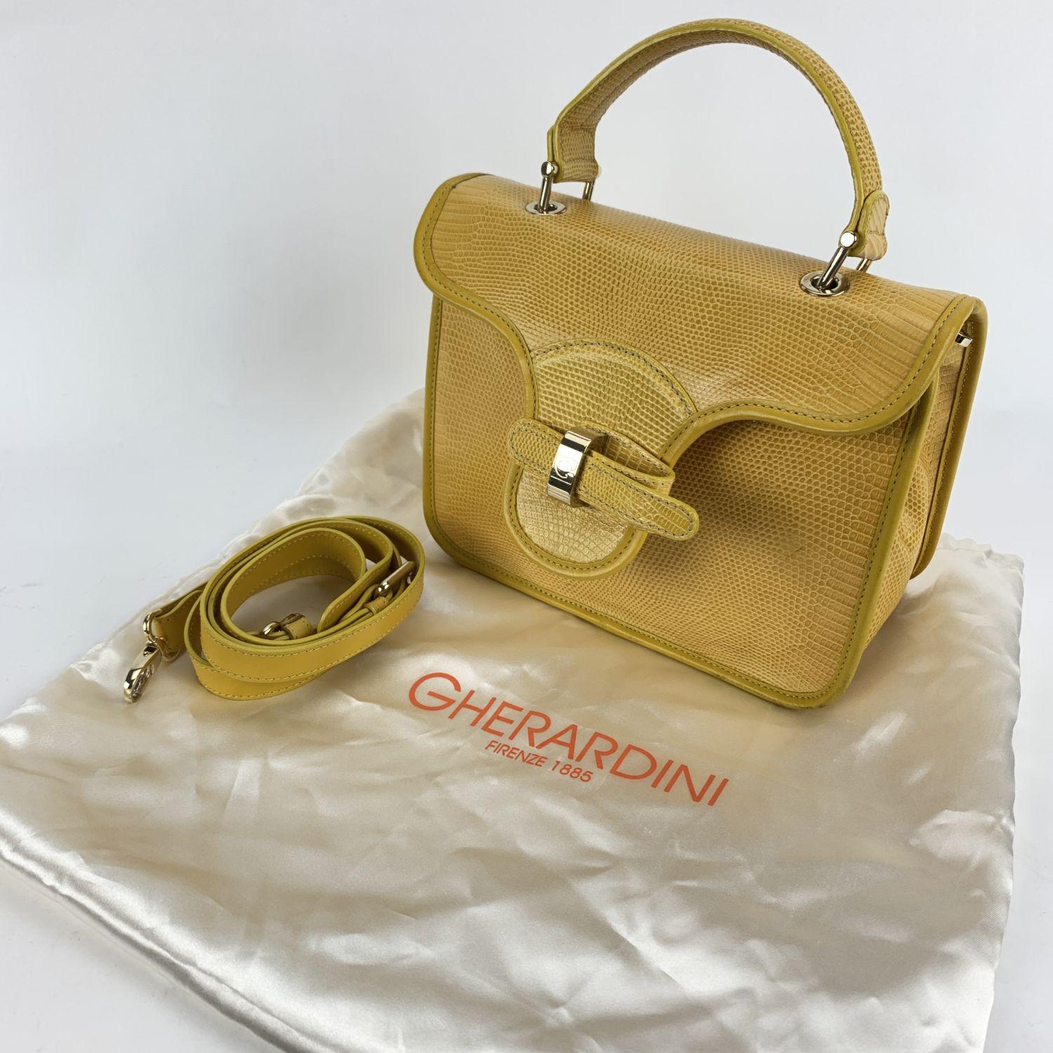 Gherardini Bolso Bolso Bellona Satchel Piel Amarillo 3