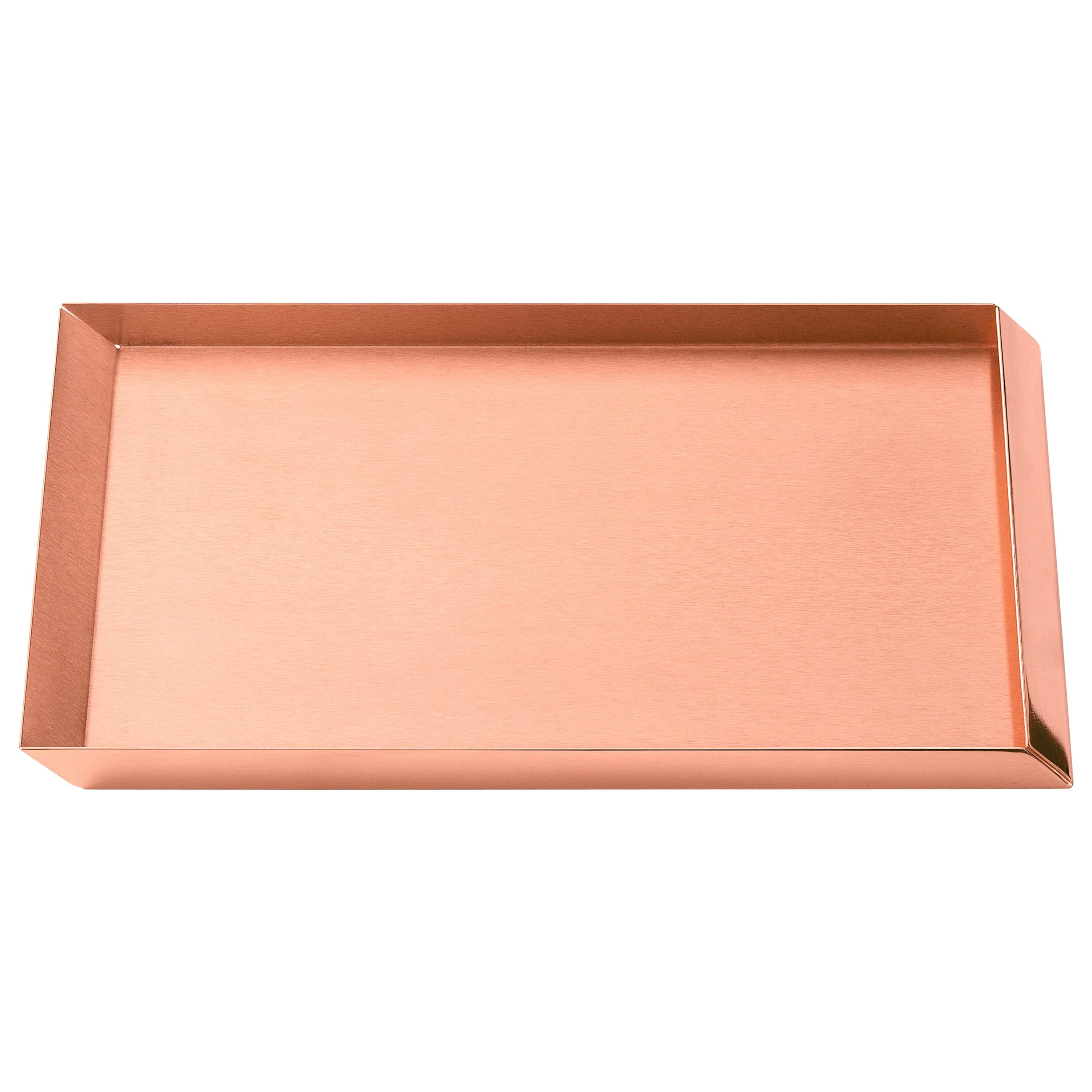 Ghidini 1961 Axonometry A4 Tray in Copper by Elisa Giovanni