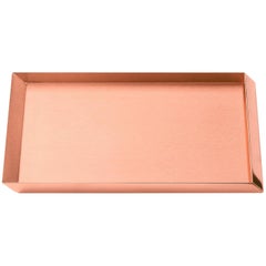 Ghidini 1961 Axonometry A4 Tray in Rose Gold Finish
