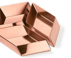 Ghidini 1961 Axonometry Small Cube Tray in Copper by Elisa Giovanni
