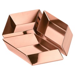 Ghidini 1961 Axonometry Small Cube Tray in Copper by Elisa Giovanni