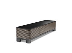 Ghidini 1961 Bolder Wohnschrank aus Holz und Schwarzgold von E. Giovannoni