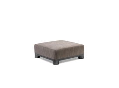 Ghidini 1961 Bold Ottoman in Fabric with Black Gold by E. Giovannoni